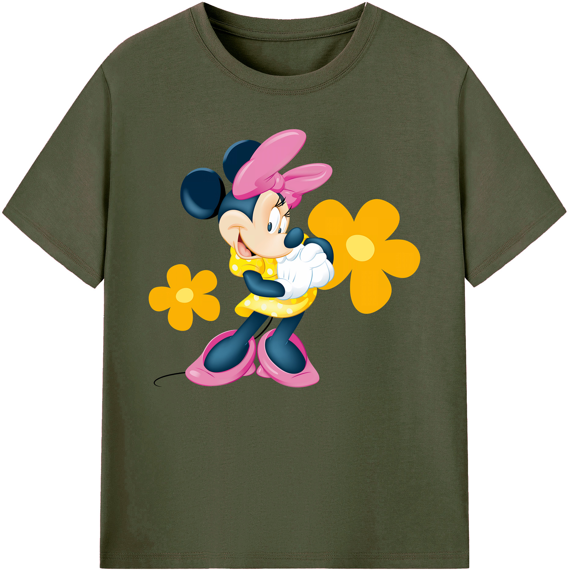 ミッキーマウス Mickey Mouse 綿100％ メンズ半袖Tシャツ｜肌触りやわらか＆通気性